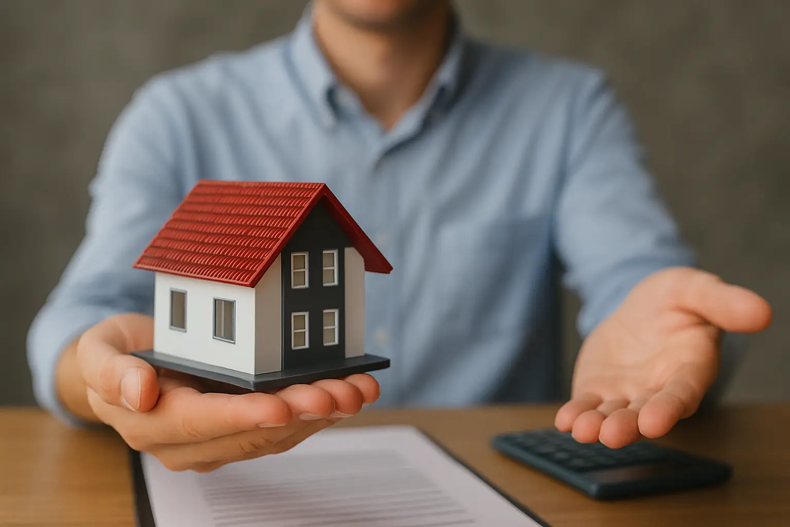 Persoun, déi eng Finanzéierungsoptioun fir hiert Haus wielt