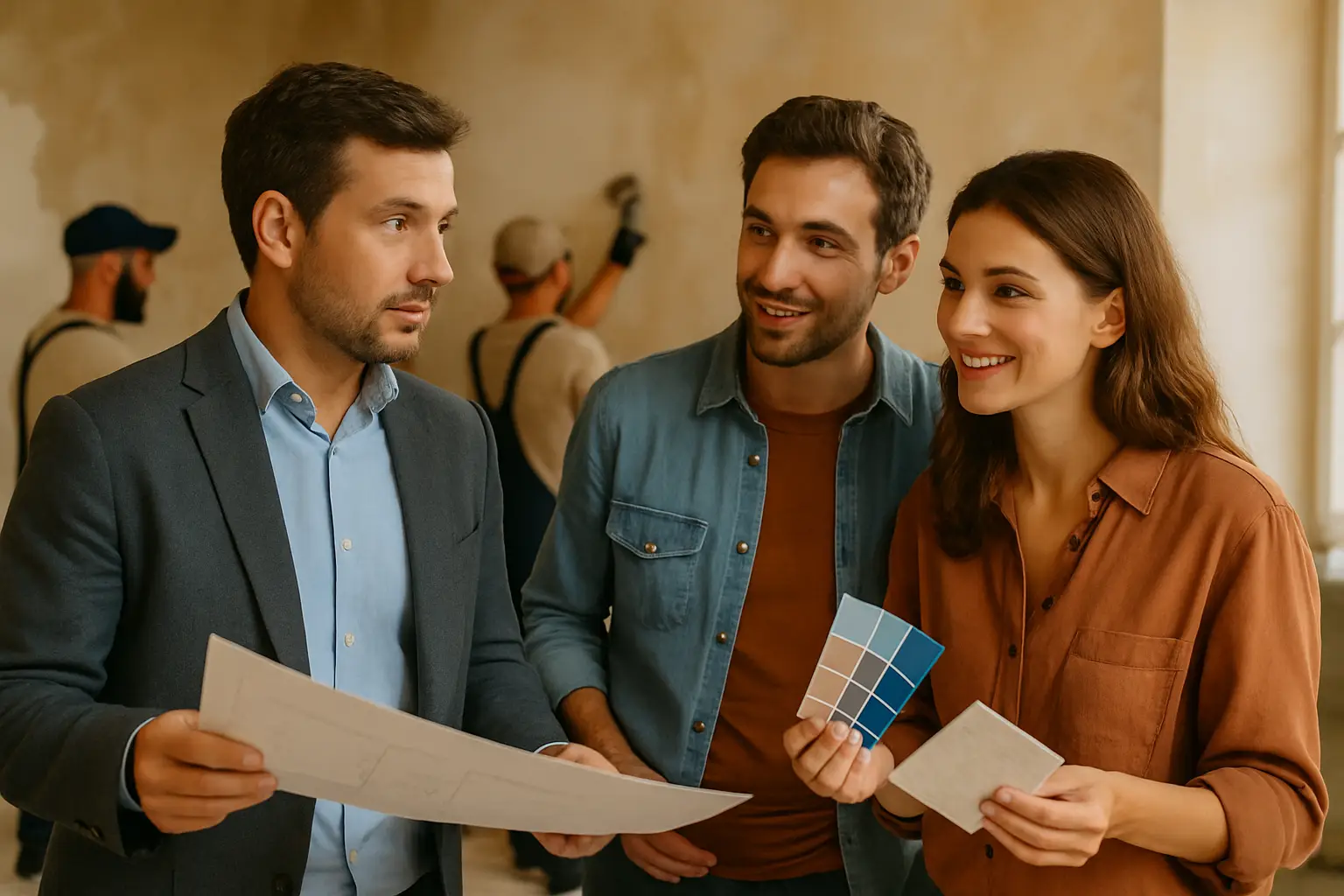 Intérieur de maison joliment rénové